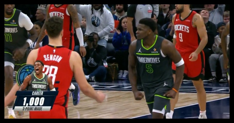  23歲186天！愛德華茲成NBA歷史上最年輕投進(jìn)1000記三分球員
