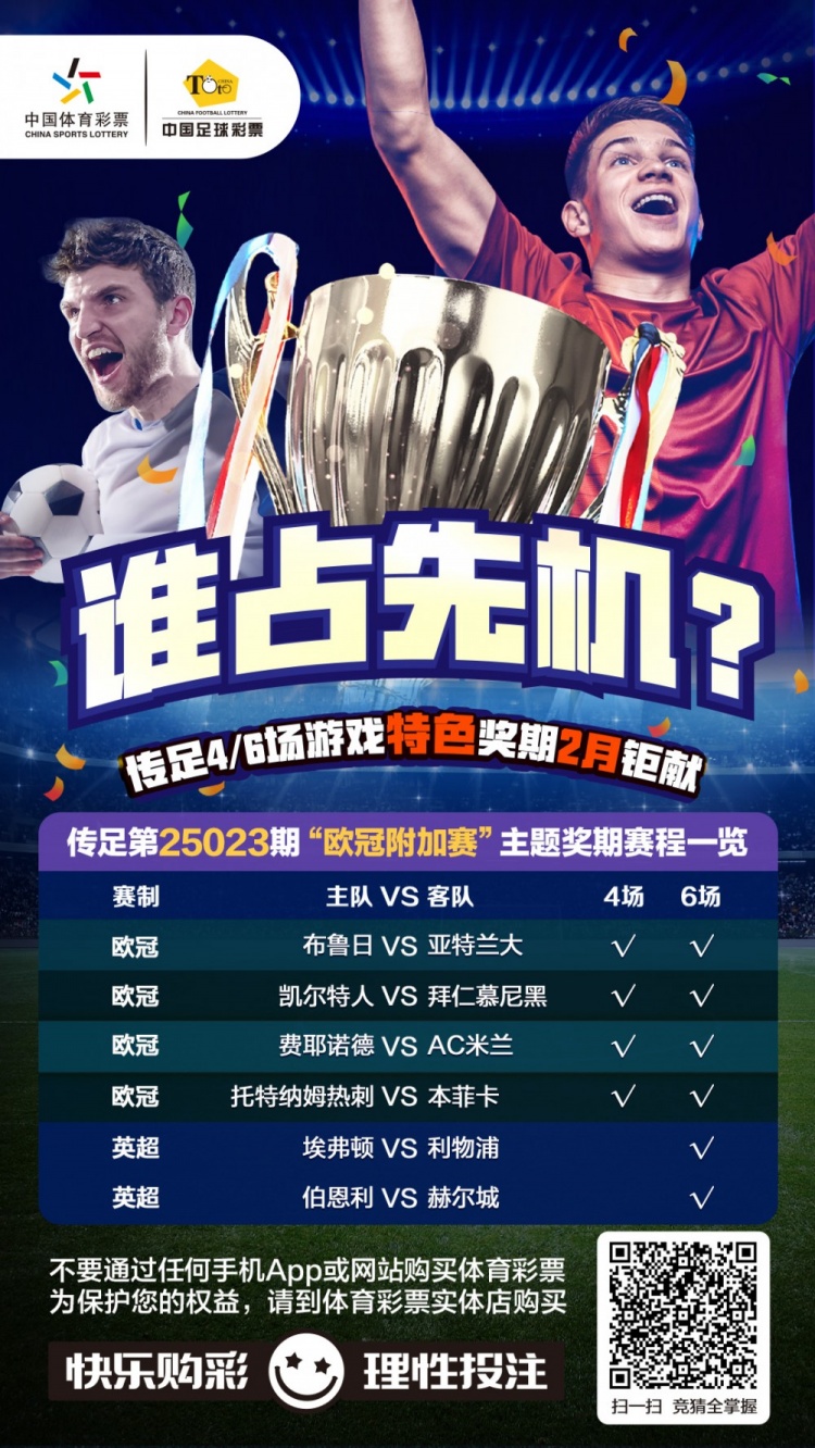  誰占先機？！傳足特色獎期第25023期聚焦歐冠附加賽