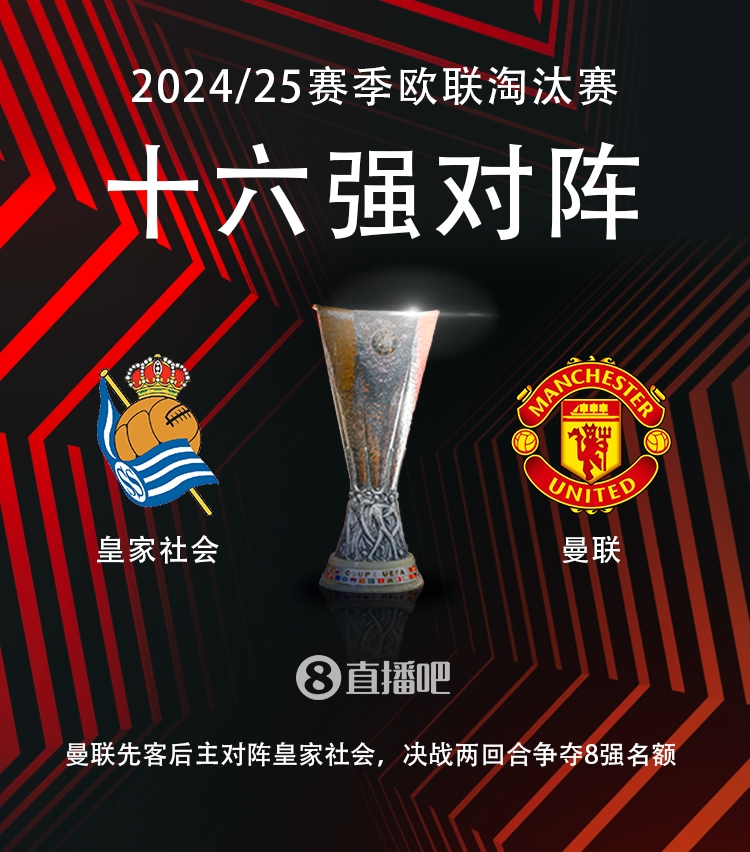  歐聯(lián)16強對陣：曼聯(lián)vs皇家社會！！